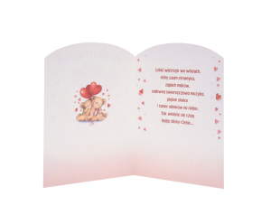 Kartka na Walentynki Misie