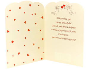 Kartka na Walentynki Czerwona