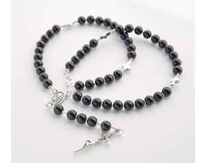 Różaniec Na Szyję z Kamieni Onyks