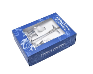 Komplet Kolędowy Wyższe Świeczniki Srebrny