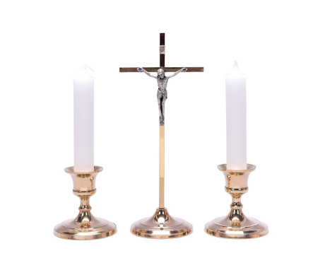 Zestaw Kolędowy z Metalu Odlewany Prosty Złoty