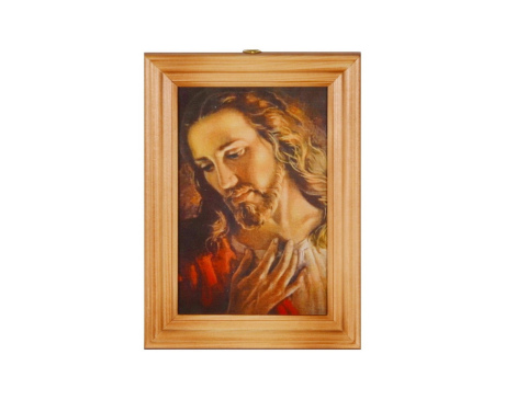 Obrazek w ramce z Jezus wg brata Elia 10 x 15