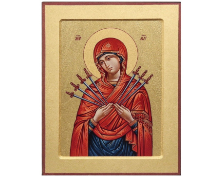 Ikona Matka Boża Bolesna 23x18 cm