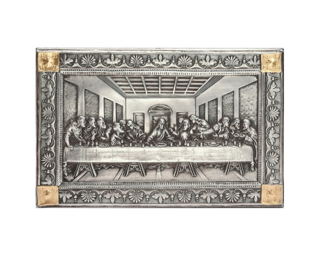 Ikona Ostatnia Wieczerza metalowa