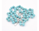 Różaniec Kamienie Turkus