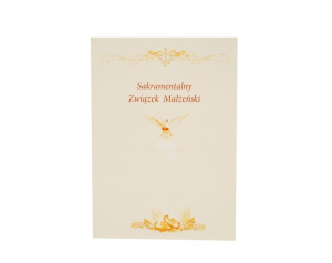 Pamiątka sakramentu małżeństwa z teczką RODZINA