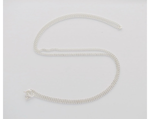 Łańcuszek srebrny pancerka średnia 50 cm