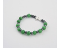 Różaniec Bransoletka Kocie Oko Ciemny Zielony