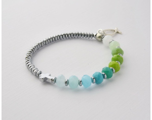 Różaniec Bransoletka Damska 10 Hematyt, Kolorowa