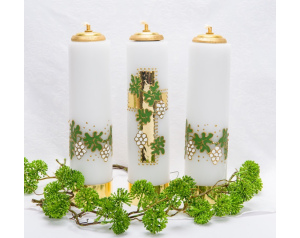 Świeca ołtarzowa, olejowa, komplet
