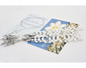 Margaretka Modlitwa Za Kapłanów Zestaw Biały Kryształek