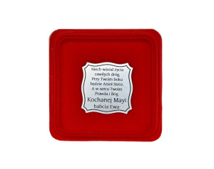 Ryngraf Srebrny Anioł Stróż duży