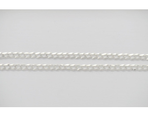 Łańcuszek srebrny pancerka 60 cm