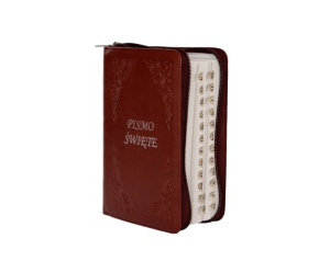Pismo św. Biblia Tysiąclecia mała - brązowa paginowana