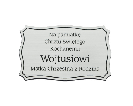 Plakietka grawerowana nr 1