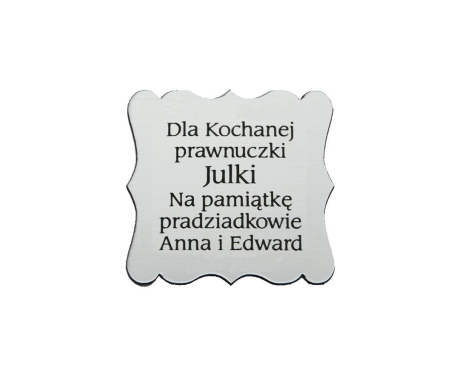 Plakietka grawerowana nr 7