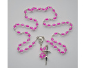 Różaniec Kryształkowy Różowa Nitka