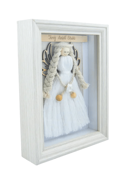 Aniołek dla dziecka na upominek z okazji Pierwszej Komunii Świętej