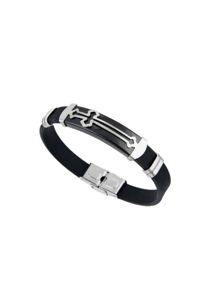 Męska bransoletka z krzyżem