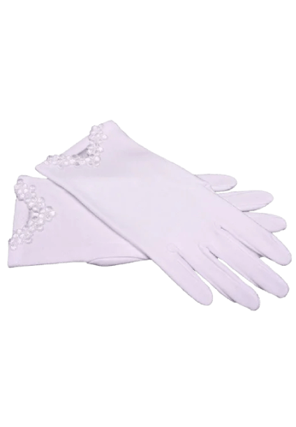 Rękawiczki na Pierwszą Komunię Świętą dla dziewczynki