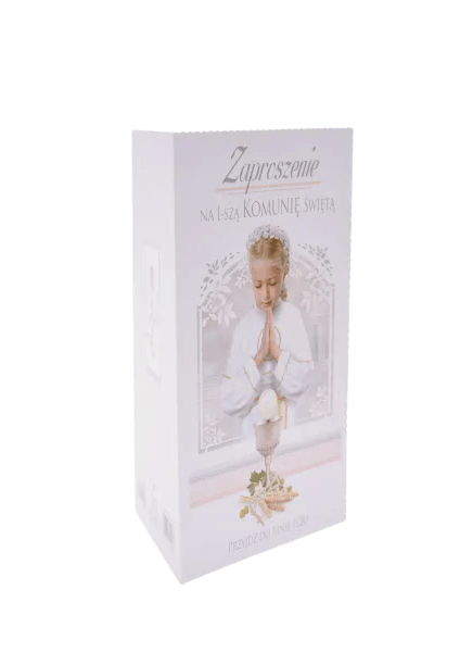 Zaproszenie na Pierwszą Komunię Świętą dziewczynki